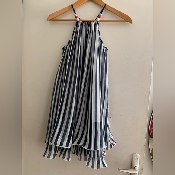 Striped Halter Dress - Picture 1 of 4